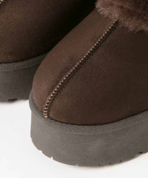 LAKOLE（ラコレ）の「フェイクムートンスリッポン / 571339（スリッポン・レディース・キャメル/ダークブラウン・LARGE/MEDIUM）」の9枚目の写真