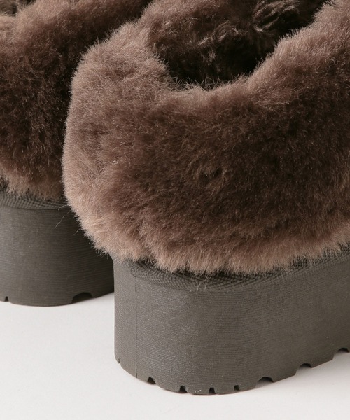 LAKOLE（ラコレ）の「フェイクムートンスリッポン / 571339（スリッポン・レディース・キャメル/ダークブラウン・LARGE/MEDIUM）」の10枚目の写真