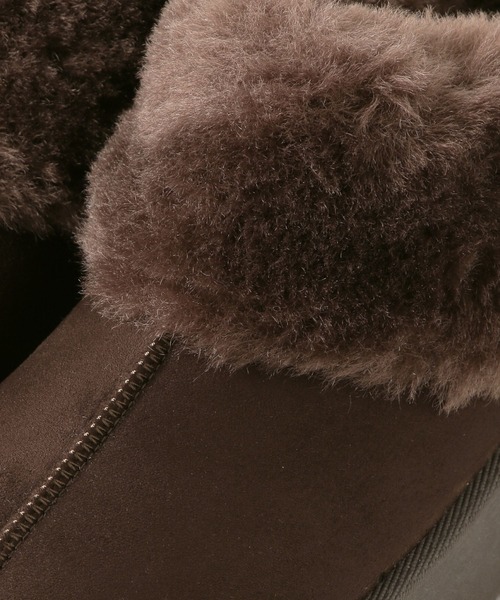 LAKOLE（ラコレ）の「フェイクムートンスリッポン / 571339（スリッポン・レディース・キャメル/ダークブラウン・LARGE/MEDIUM）」の12枚目の写真