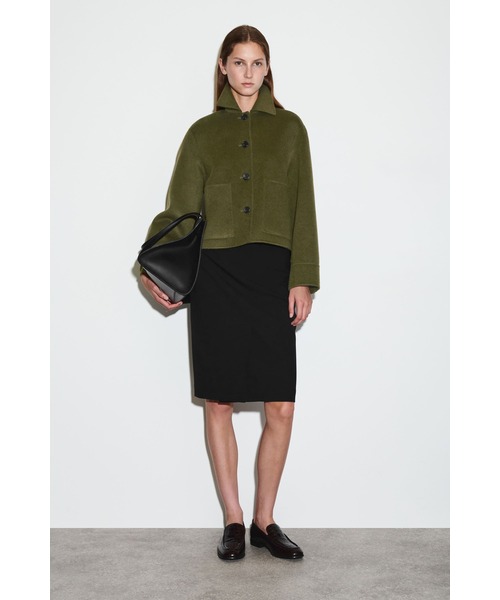 ボクシーダブルフェイスウールジャケット