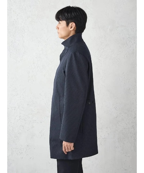Perfect Suit FActory(パーフェクトスーツファクトリー)の「千鳥柄スタンドカラーコート 脱着ライナー付き ブラック/ネイビー(その他アウター・メンズ・ブラック/ネイビー・S/3L/LL/L/M)」の11枚目の写真