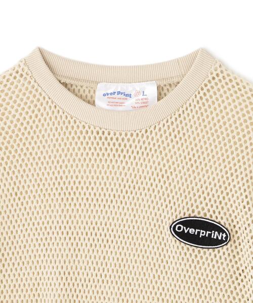 over print(オーバープリント)の「overprint/オーバープリント/MESH TEE(Tシャツ/カットソー・メンズ・ブラック/アイボリー・L/M)」の8枚目の写真