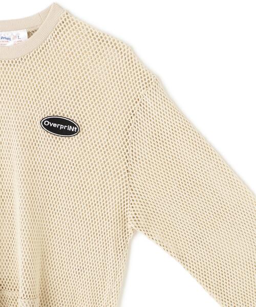 over print(オーバープリント)の「overprint/オーバープリント/MESH TEE(Tシャツ/カットソー・メンズ・ブラック/アイボリー・L/M)」の11枚目の写真