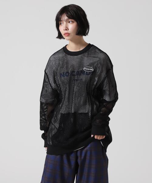 over print(オーバープリント)の「overprint/オーバープリント/MESH TEE(Tシャツ/カットソー・メンズ・ブラック/アイボリー・L/M)」の14枚目の写真
