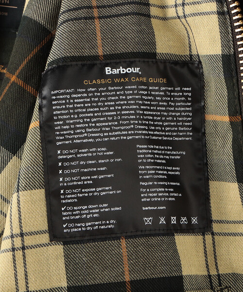 FREAK'S STORE(フリークスストア)の「Barbour/バブアー SPEY / スペイ ワックス ショート ジャケット / MWX1212(ブルゾン・レディース・ブラック/オリーブ・SMALL/MEDIUM)」の11枚目の写真
