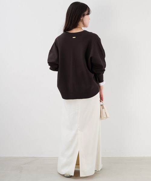 MICA&DEAL(マイカ&ディール)の「ヴィンテージサテンナロースカート(スカート・レディース・オフホワイト/ブラウン/ブラック・FREE)」の17枚目の写真