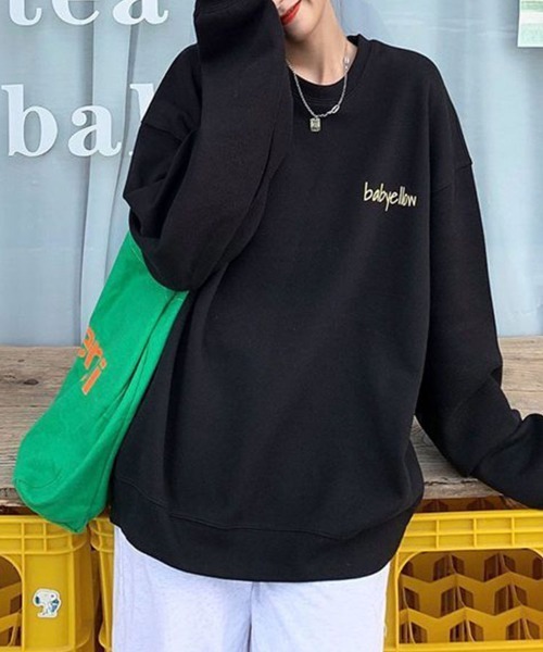 SallyLunn(サリーラン)の「ワンポイントロゴスウェット(Tシャツ/カットソー・レディース・グレー/ブラック/ホワイト・MEDIUM/LARGE)」の5枚目の写真