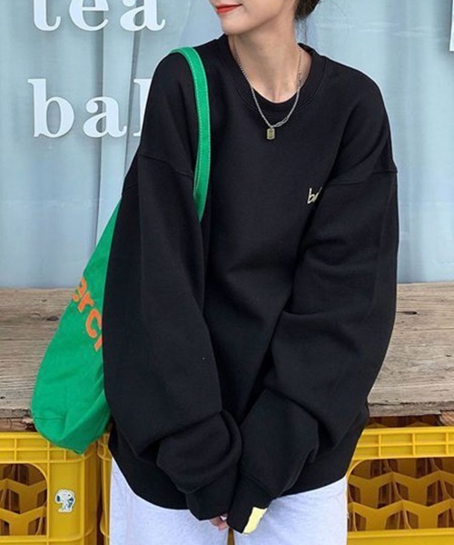 SallyLunn(サリーラン)の「ワンポイントロゴスウェット(Tシャツ/カットソー・レディース・グレー/ブラック/ホワイト・MEDIUM/LARGE)」の7枚目の写真