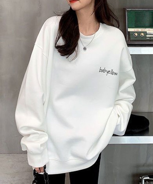 SallyLunn(サリーラン)の「ワンポイントロゴスウェット(Tシャツ/カットソー・レディース・グレー/ブラック/ホワイト・MEDIUM/LARGE)」の10枚目の写真