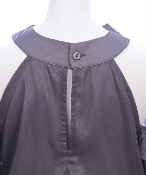 clear（クリア）の「2wayリボンアメスリ長袖ミニワンピース[大人 フェミニン 上品]（ワンピース・レディース・グレー/ブラック/アイボリー・F）」の14枚目の写真