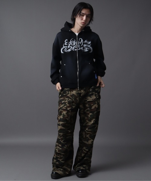 SEQUENZ（シークエンズ）】SQNZ NEW O.G LOGO FADE ZIP P/K（パーカー