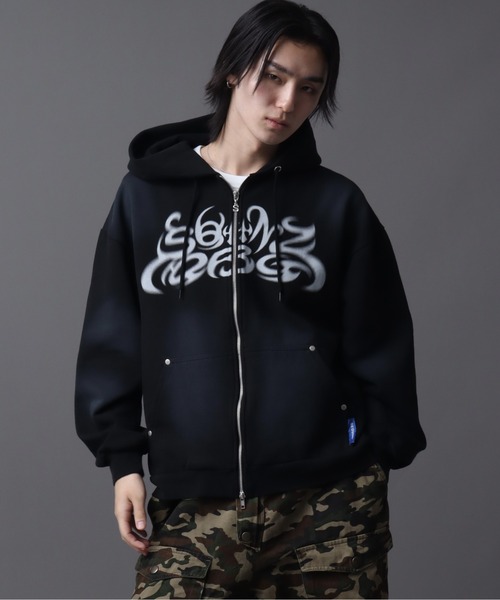 SEQUENZ（シークエンズ）】SQNZ NEW O.G LOGO FADE ZIP P/K（パーカー