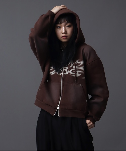 SEQUENZ（シークエンズ）】SQNZ NEW O.G LOGO FADE ZIP P/K（パーカー