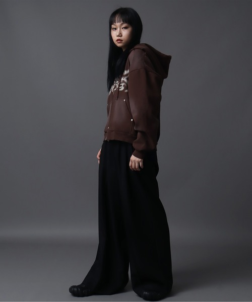 Art re A select（アトリエセレクト）の「【SEQUENZ（シークエンズ）】SQNZ NEW O.G LOGO FADE ZIP P/K（パーカー・メンズ・ブラウン/ピンク/グリーン系カモフラージュ/ブラック・S/L/M）」の22枚目の写真