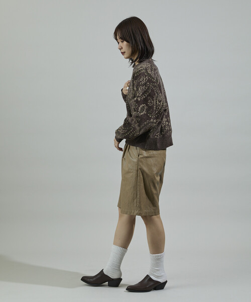 FREAK'S STORE(フリークスストア)の「ペイズリー ショートニットプルオーバー(ニット/セーター・レディース・ブラウン/ピンク/ブラック・フリ-)」の6枚目の写真