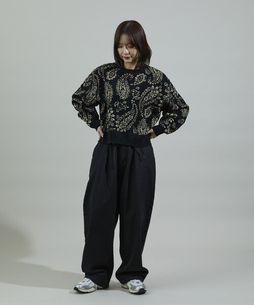 FREAK'S STORE(フリークスストア)の「ペイズリー ショートニットプルオーバー(ニット/セーター・レディース・ブラウン/ピンク/ブラック・フリ-)」の14枚目の写真