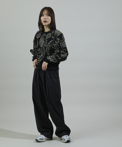 FREAK'S STORE(フリークスストア)の「ペイズリー ショートニットプルオーバー(ニット/セーター・レディース・ブラウン/ピンク/ブラック・フリ-)」の16枚目の写真