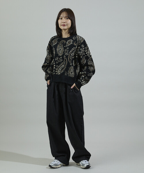FREAK'S STORE(フリークスストア)の「ペイズリー ショートニットプルオーバー(ニット/セーター・レディース・ブラウン/ピンク/ブラック・フリ-)」の18枚目の写真