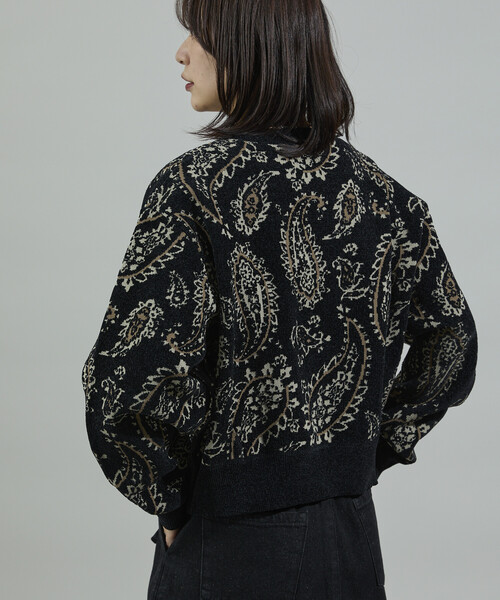 FREAK'S STORE(フリークスストア)の「ペイズリー ショートニットプルオーバー(ニット/セーター・レディース・ブラウン/ピンク/ブラック・フリ-)」の21枚目の写真