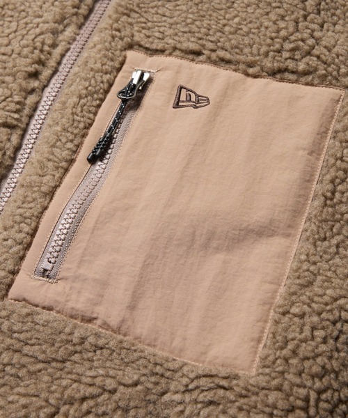 NEW ERA（ニューエラ）の「NEW ERA/ニューエラ BOA BLOUSON 252 ボアジャケット 14682728/14682729（ブルゾン・メンズ・ブラウン/ブラック・2XL/XL/L/M）」の11枚目の写真