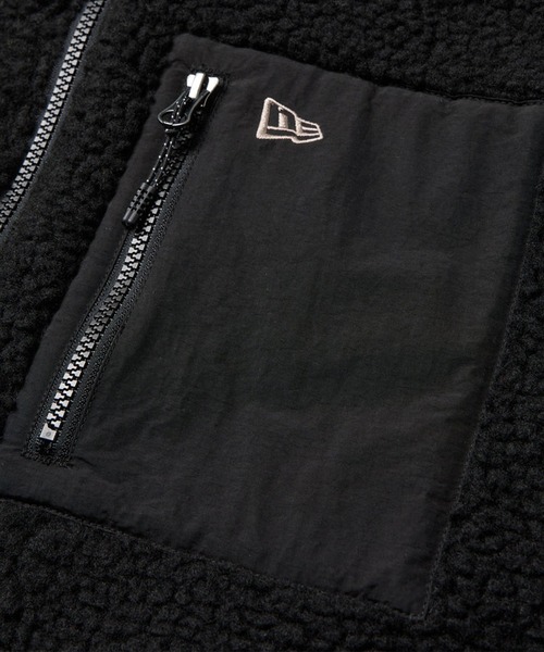 NEW ERA（ニューエラ）の「NEW ERA/ニューエラ BOA BLOUSON 252 ボアジャケット 14682728/14682729（ブルゾン・メンズ・ブラウン/ブラック・2XL/XL/L/M）」の6枚目の写真