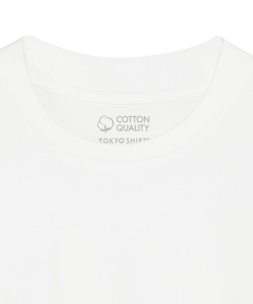 TOKYO SHIRTS（トウキョウシャツ）の「【シャツ屋仕立てのTシャツ】 クルーネック 長袖Tシャツ（Tシャツ/カットソー・メンズ・ブラック/ホワイト・S/M/LL）」の8枚目の写真