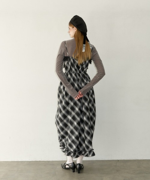 idem（イデム）の「lace drawstring onepiece / レースデザインドロストキャミワンピース（ワンピース・レディース・その他/ホワイト・FREE）」の9枚目の写真