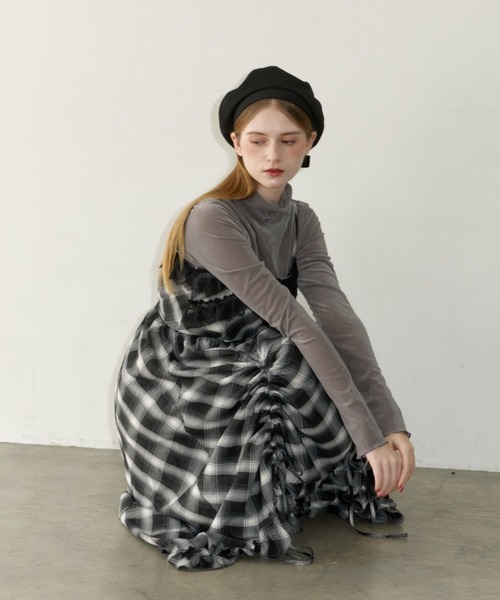 idem（イデム）の「lace drawstring onepiece / レースデザインドロストキャミワンピース（ワンピース・レディース・その他/ホワイト・FREE）」の12枚目の写真