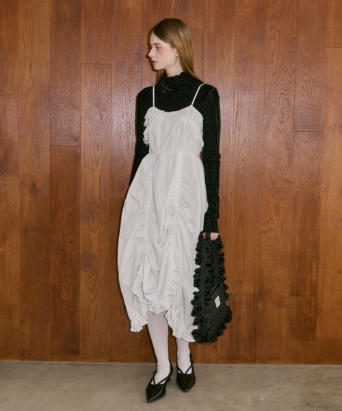 idem（イデム）の「lace drawstring onepiece / レースデザインドロストキャミワンピース（ワンピース・レディース・その他/ホワイト・FREE）」の21枚目の写真