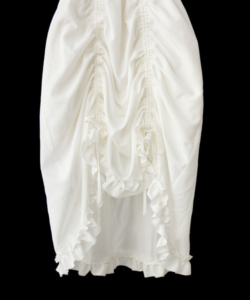 idem(イデム)の「lace drawstring onepiece / レースデザインドロストキャミワンピース(ワンピース・レディース・その他/ホワイト/ブルー/ブラック・FREE)」の7枚目の写真