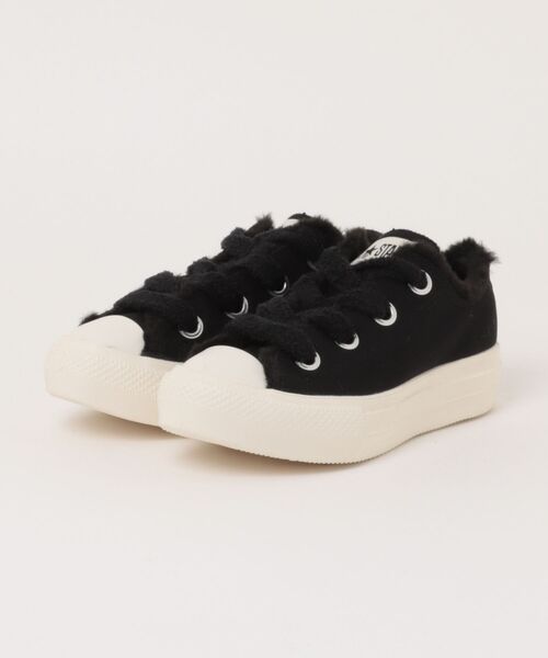 CONVERSE(コンバース)の「CONVERSE コンバース AS LT PT BIGEYELETS MANYBOA OX オールスターライトPLTSビッグアイレッツ メニーボア OX 31315892 BLACK(スニーカー・レディース・ブラック・6/5h/5/4h/4/3h)」の1枚目の写真