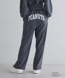 one after another NICE CLAUP | 【PEANUTSコラボ】セットアップ対応/スヌーピー刺繍入りスウェットパンツ(スウェットパンツ)