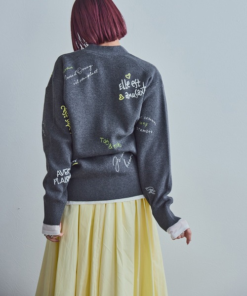 新品未使用　LANVIN SPORT デカロゴ　ホールガーメントニット　40 新品未使用 LANVIN SPORT デカロゴ ホールガーメントニット 40