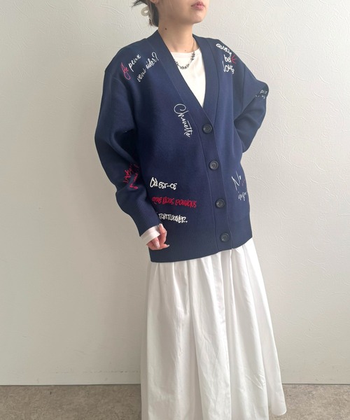 美品 バーバリーロンドン ウールカーディガン L ネイビー 刺繍ロゴ 日本製 刺繍ロゴニットカーディガン LHELBIE│Eimee Law & LHELBIE 公式