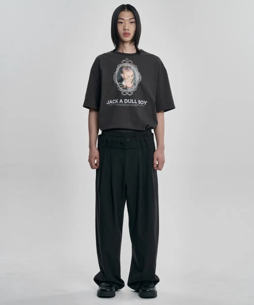 AJOBYAJO(アジョバイアジョ)の「AJOBYAJO/アジョバイアジョ/Double Layered Pants(スラックス・レディース・ブラック・XL/L)」の10枚目の写真