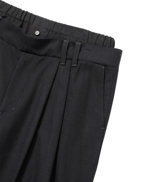 AJOBYAJO(アジョバイアジョ)の「AJOBYAJO/アジョバイアジョ/Double Layered Pants(スラックス・レディース・ブラック・XL/L)」の7枚目の写真