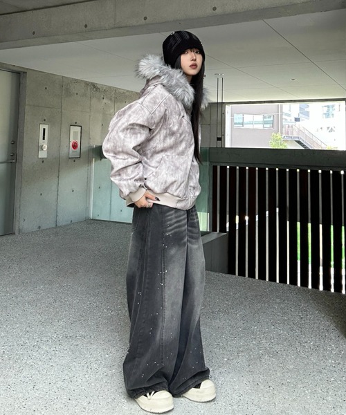 KsG(ケーエスジー)の「Wash Gray Fur Down Jacket(ダウンジャケット/コート・レディース・グレー・SMALL/MEDIUM/LARGE/X-LARGE)」の6枚目の写真
