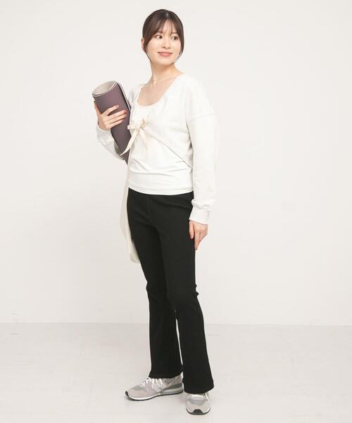URBAN RESEARCH Sonny Label(アーバンリサーチサニーレーベル)の「SLAB Flare Rib Leggings(その他パンツ・レディース・チャコールグレー/ブラック・S-M/M-L)」の6枚目の写真
