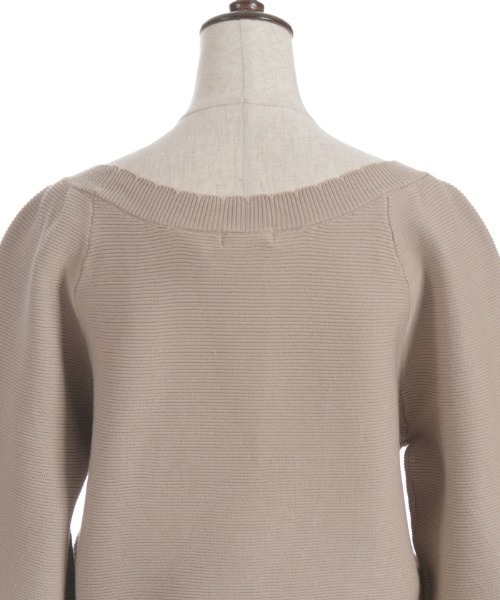 axes femme（アクシーズファム）の「オフショルニットプルオーバー（ニット/セーター・レディース・キナリ/モカ/ブラック・FREE）」の21枚目の写真