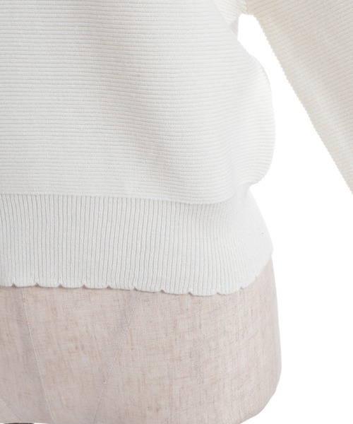 axes femme（アクシーズファム）の「オフショルニットプルオーバー（ニット/セーター・レディース・キナリ/モカ/ブラック・FREE）」の7枚目の写真