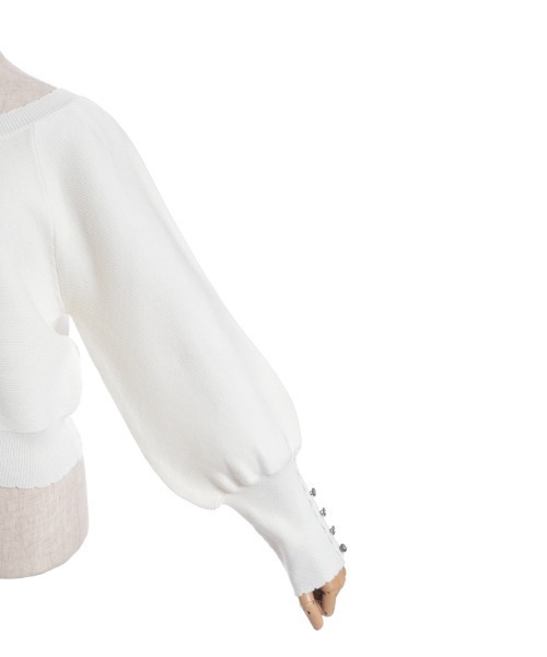 axes femme（アクシーズファム）の「オフショルニットプルオーバー（ニット/セーター・レディース・キナリ/モカ/ブラック・FREE）」の11枚目の写真