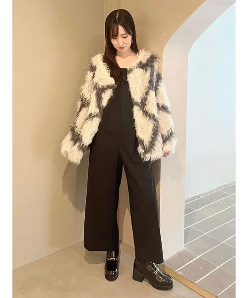 OUNNOUN（オウンノウン）の「【OUNNOUN】ロングシャギー2WAYオーバーサイズニット（ニット/セーター・レディース・その他1/グレー/ブルー/ベビーピンク・FREE）」の8枚目の写真