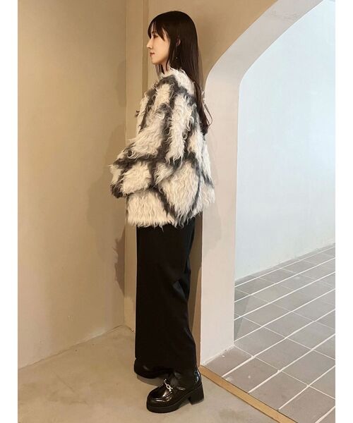 OUNNOUN（オウンノウン）の「【OUNNOUN】ロングシャギー2WAYオーバーサイズニット（ニット/セーター・レディース・その他1/グレー/ブルー/ベビーピンク・FREE）」の9枚目の写真