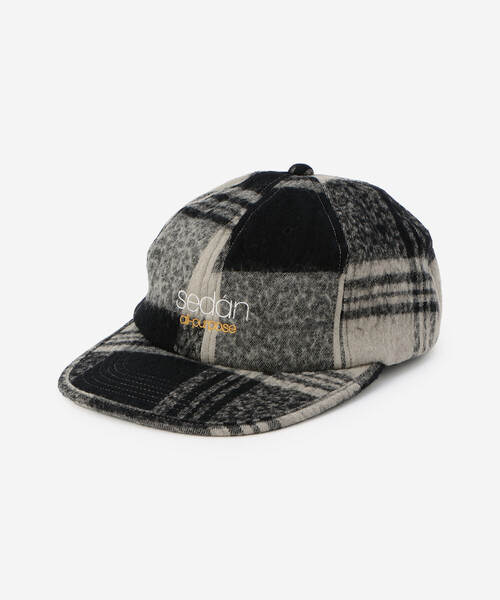 SEDAN ALL-PURPOSE（セダンオールパーパス）の「SEDAN ALL-PURPOSE | コットンウールチェック 6パネルキャップ MEN（キャップ・メンズ・カーキ/ブラウン・ONE）」の3枚目の写真