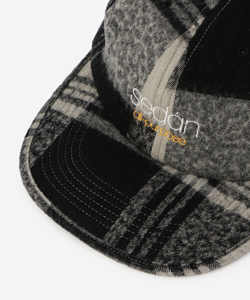 SEDAN ALL-PURPOSE（セダンオールパーパス）の「SEDAN ALL-PURPOSE | コットンウールチェック 6パネルキャップ MEN（キャップ・メンズ・カーキ/ブラウン・ONE）」の7枚目の写真