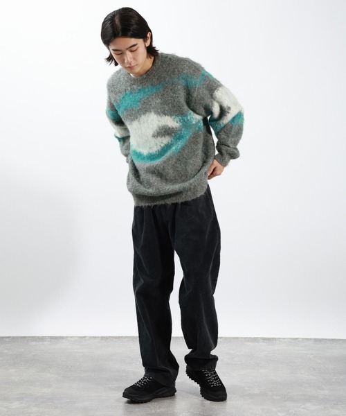 BAYFLOW(ベイフロー)の「アブストラクトパターンニット(ニット/セーター・メンズ・ブラウン/グレー・MEDIUM/LARGE)」の9枚目の写真