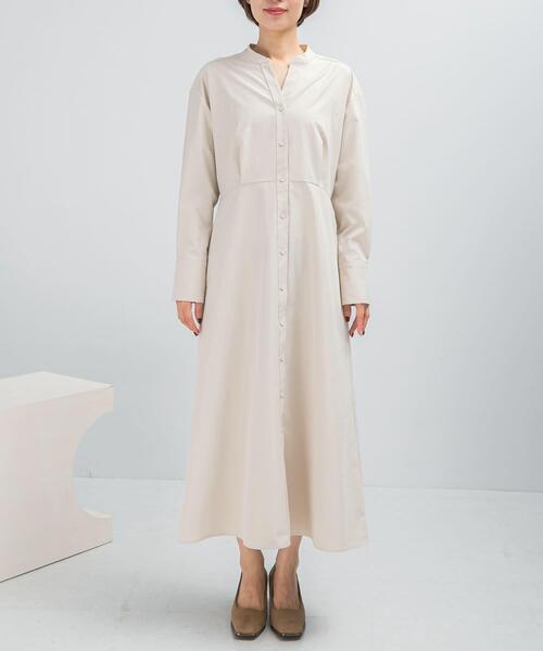 URBAN RESEARCH ROSSO WOMEN(アーバンリサーチ ロッソ)の「ウォッシャブルウエストマークワンピース(ワンピース・レディース・アイボリー/ブラック・FREE)」の5枚目の写真