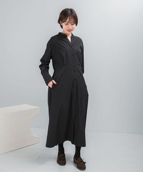URBAN RESEARCH ROSSO WOMEN(アーバンリサーチ ロッソ)の「ウォッシャブルウエストマークワンピース(ワンピース・レディース・アイボリー/ブラック・FREE)」の13枚目の写真