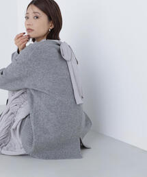 ◇バックスリットミドルニット