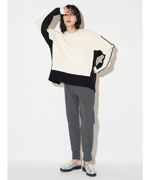 ELENDEEK(エレンディーク)の「ポンチファブリックジョガーパンツ(その他パンツ・レディース・ブラック/グレー・01/02)」の8枚目の写真